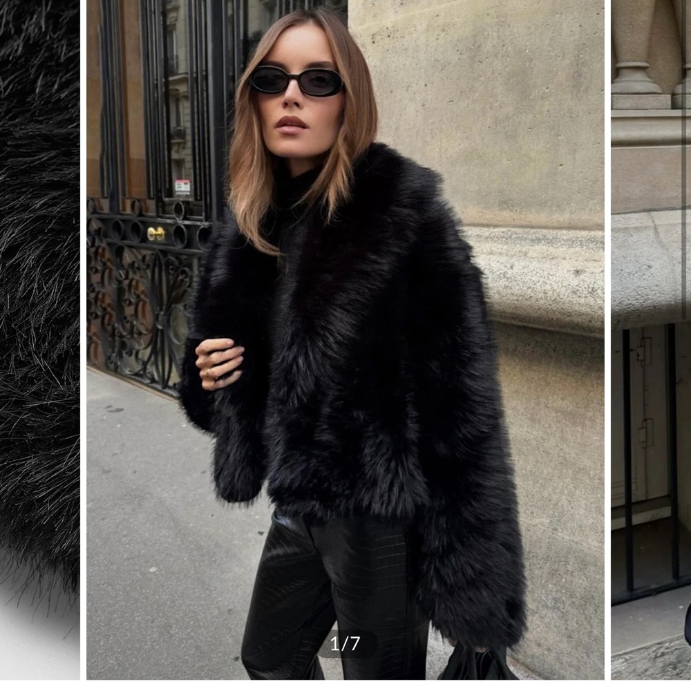 Commense solid fur jacket- NWT